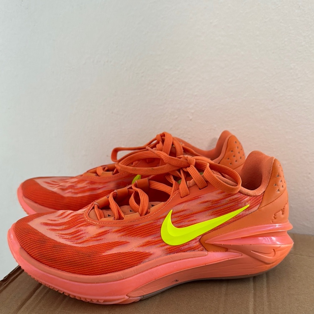 Nike Orange and Yellow Athletic Shoes with Cushioned Midsole